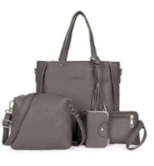 Veskesett Dame 4 Deler Grey