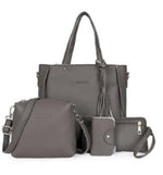 Veskesett Dame 4 Deler Grey