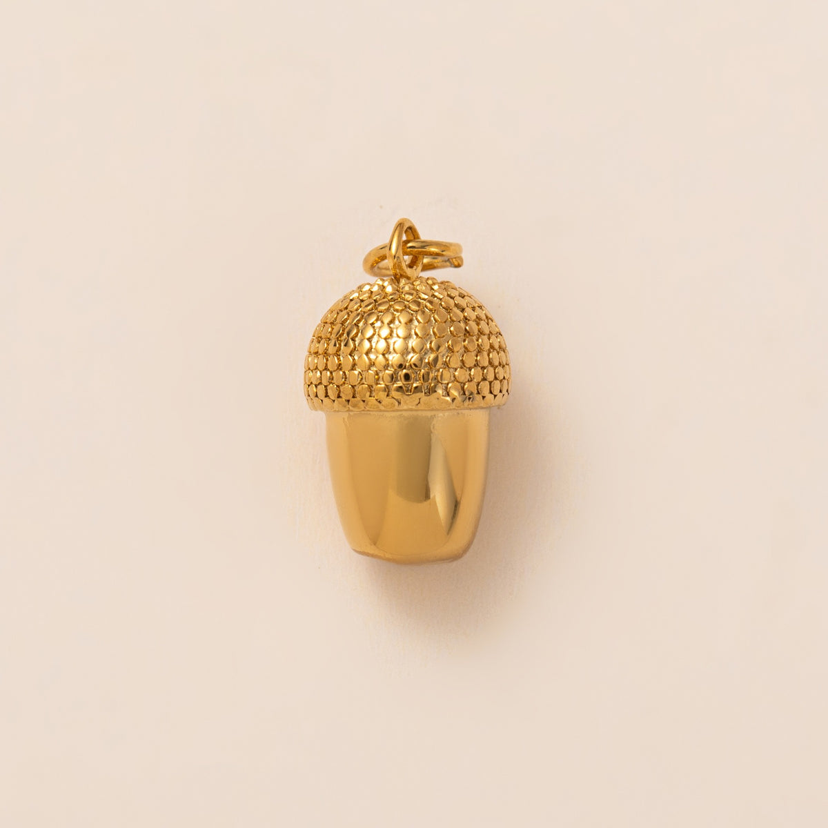 18K Gullbelagt Halskjede med Vakuumbelegg - Minimalistisk Anheng Pine cone pendant