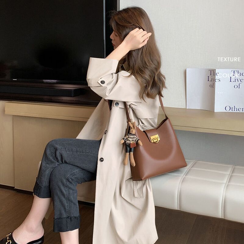 Bucket Bag Dame Stor Kapasitet