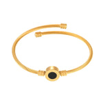 Armbånd Dame 18K Gullbelagt - Twill Rund Edelsten Design Edel