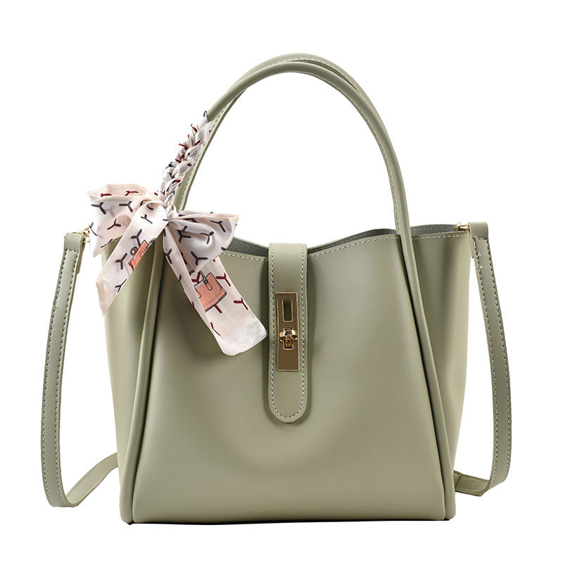 Retro Skulderveske Dame - Underarm Håndveske Messenger Bag Light Green