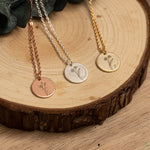 Personalisert Navnehalskjede med Fødselsmånedblomst i S925 Sølv