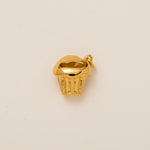 18K Gullbelagt Halskjede med Vakuumbelegg - Minimalistisk Anheng Mini cake pendant