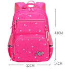 Søt prinsesse barneryggsekk - Barnehage- og skolesekk Roserød L