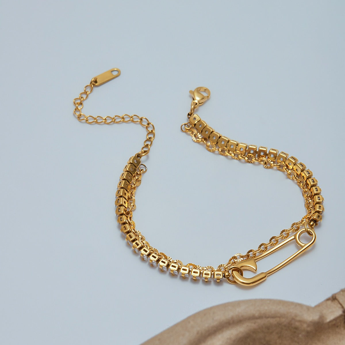 Armbånd Dame 18K Gullbelagt - Lett Luksus Høyverdig Zirkon