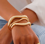 Smykkesett Dame - Ringer og Armbånd 02 Gold Bracelet Set 5160