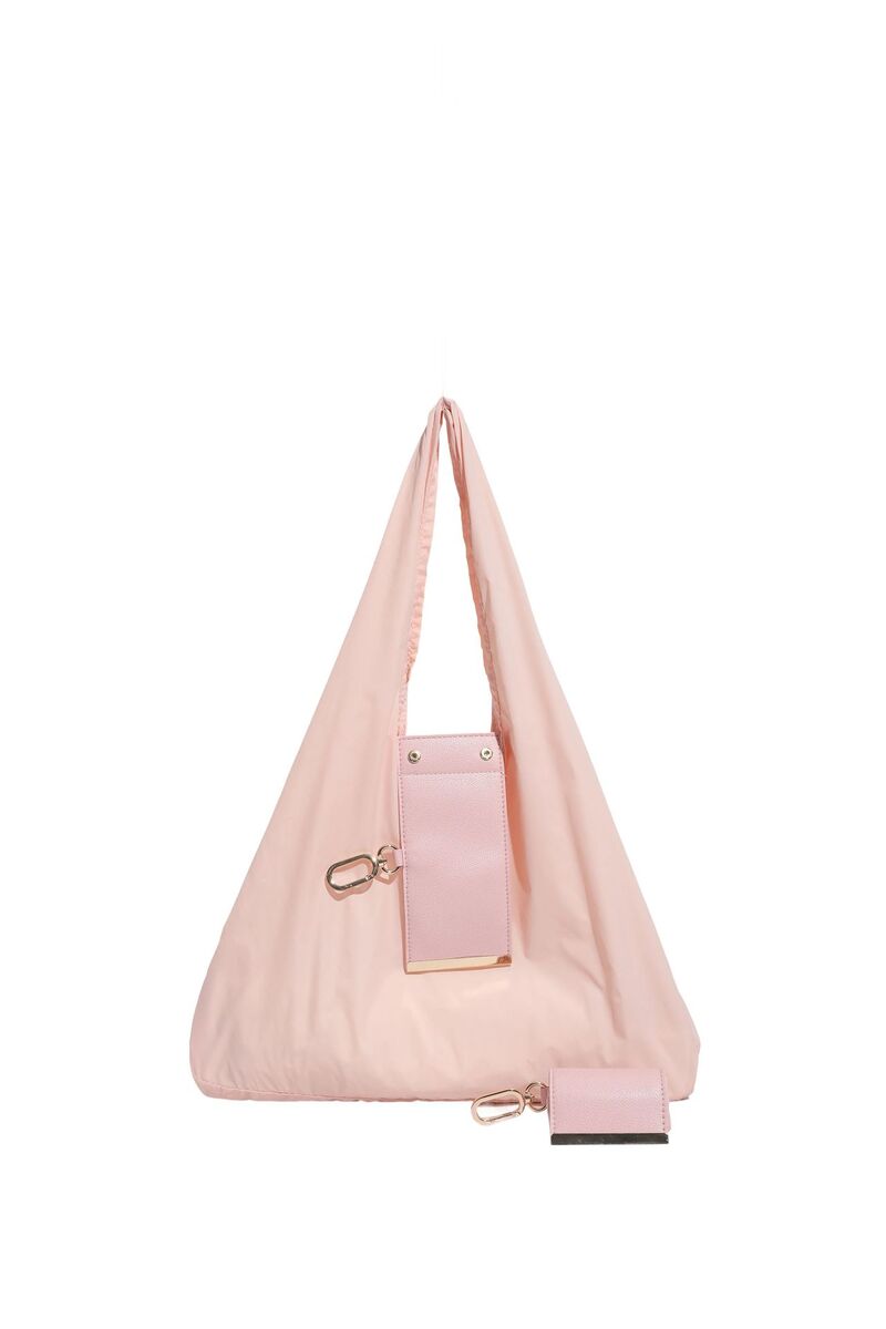 Nøkkelholder Veske - Kompakt Organizer med Glidelås Pink