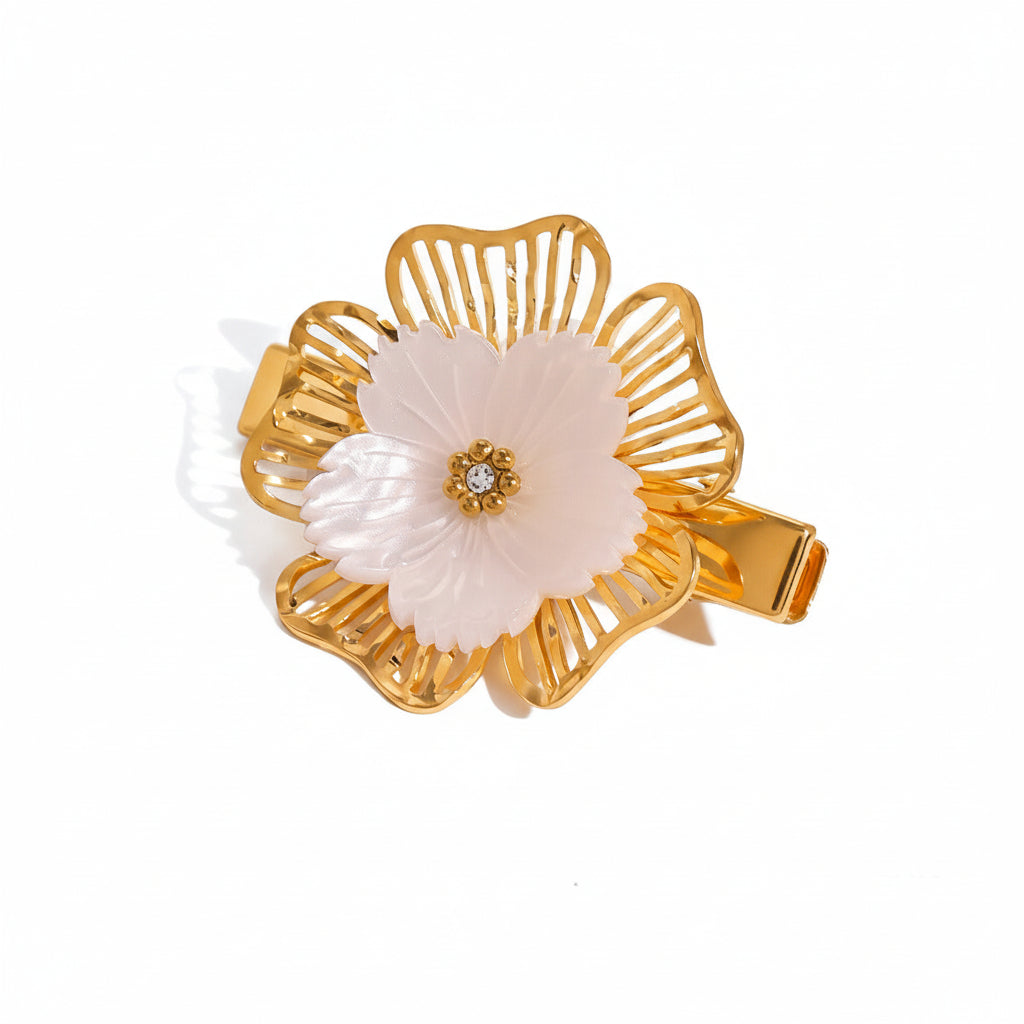 Hårsmykke Dame 18K Gullbelagt - Naturlige Marine Elementer Design Høyverdig Style A-29