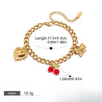 Armbånd Dame 18K Gullbelagt - Luksus Stabling Perle Design Bracelet021