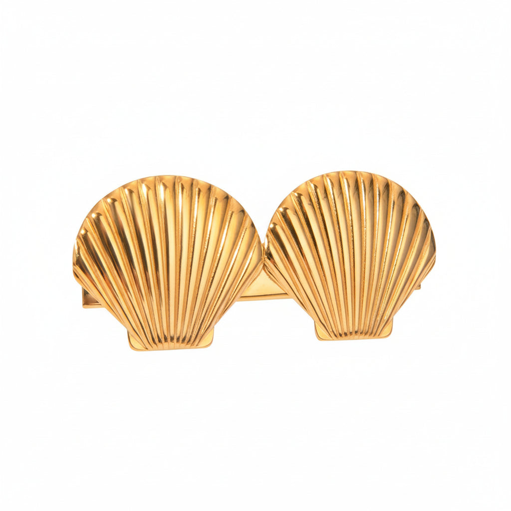 Hårsmykke Dame 18K Gullbelagt - Naturlige Marine Elementer Design Høyverdig Style Q-014