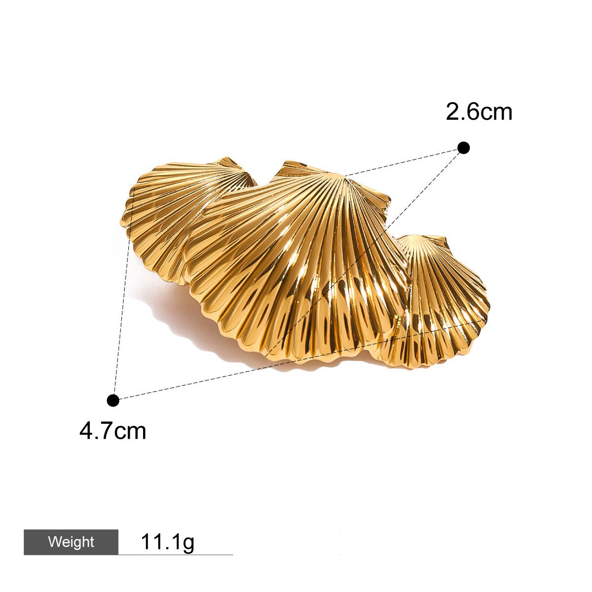 Hårsmykke Dame 18K Gullbelagt - Naturlige Marine Elementer Design Høyverdig Style C-27
