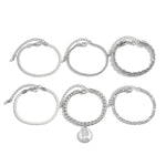 Armbånd Dame 18K Gullbelagt - Imitasjonsperle Stabling Design White 6-piece set