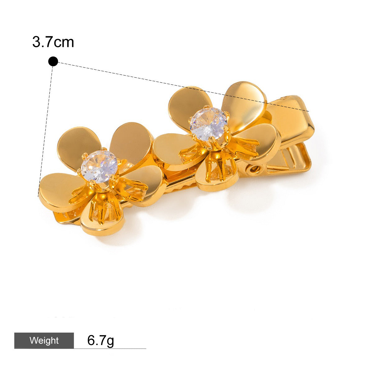 Hårsmykke Dame 18K Gullbelagt - Naturlige Marine Elementer Design Høyverdig Style D-17