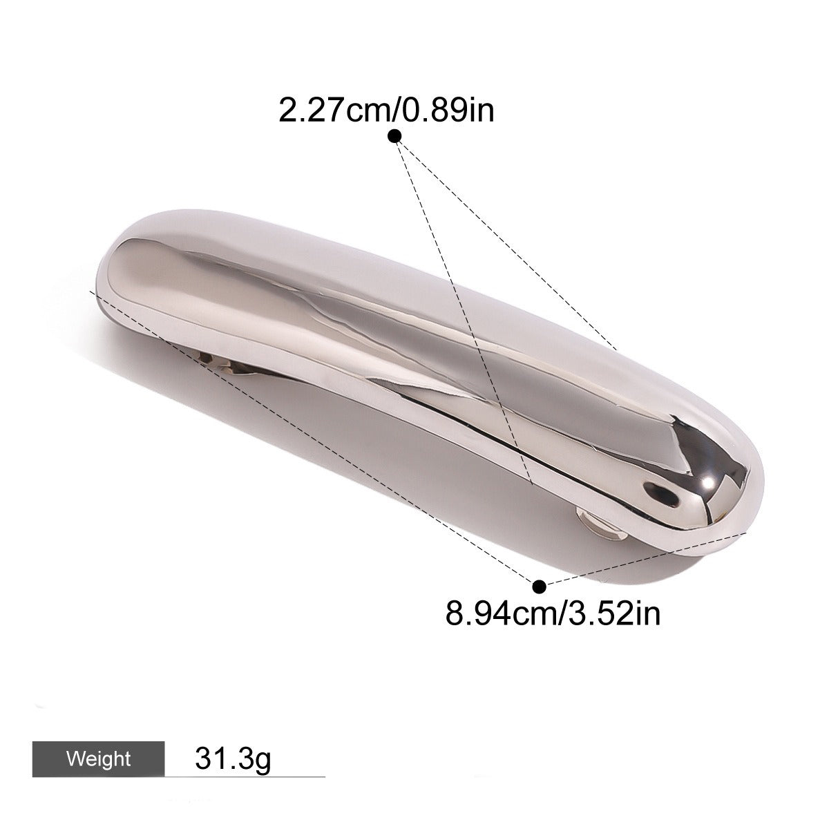 Hårsmykke Dame 18K Gullbelagt - Geometrisk Design Høyverdig Enkel