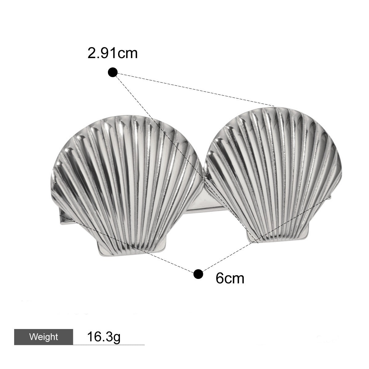 Hårsmykke Dame 18K Gullbelagt - Naturlige Marine Elementer Design Høyverdig Style R-014-S