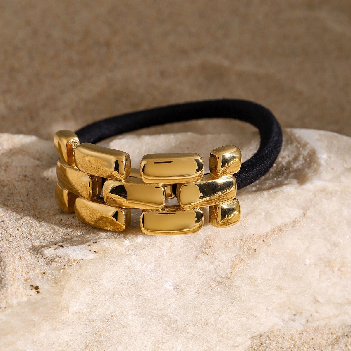 Hårsmykke Dame 18K Gullbelagt - Geometrisk Stabling Design Lett Luksus