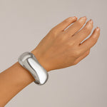 Armbånd Dame 18K Gullbelagt - Geometrisk Bred Tekstur Design Edel Lett Luksus