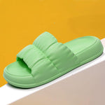 Flip flops | Tøfler med tykk såle for dame Grønn