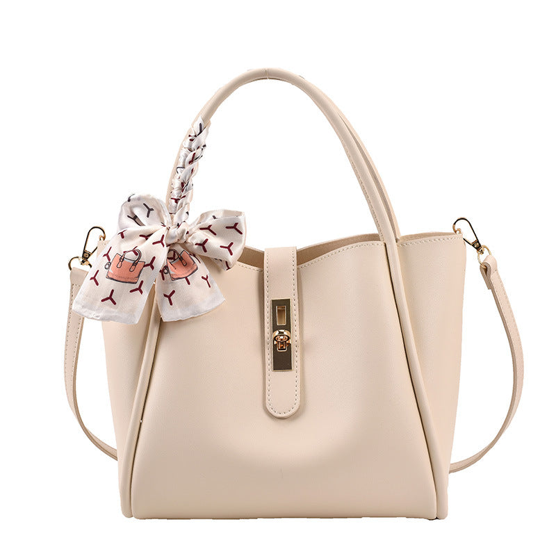 Retro Skulderveske Dame - Underarm Håndveske Messenger Bag White