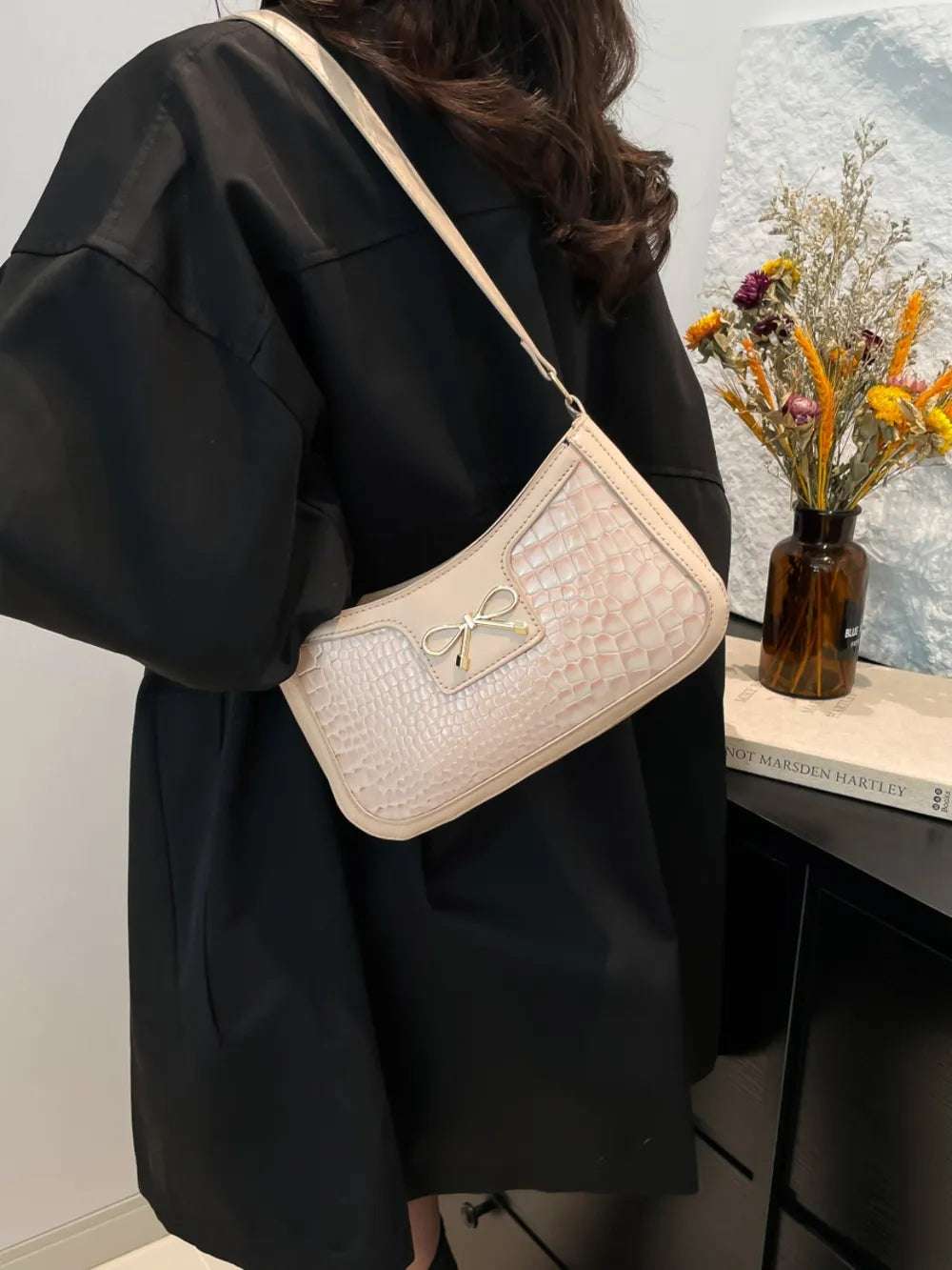 Skulderveske Dame med Sløyfe