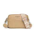 Crossbody Veske Dame Ekte Skinn Kaki
