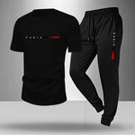 Treningsdress Herre - Lett og Pustende Todelt Dress Black (short-sleeved trousers)