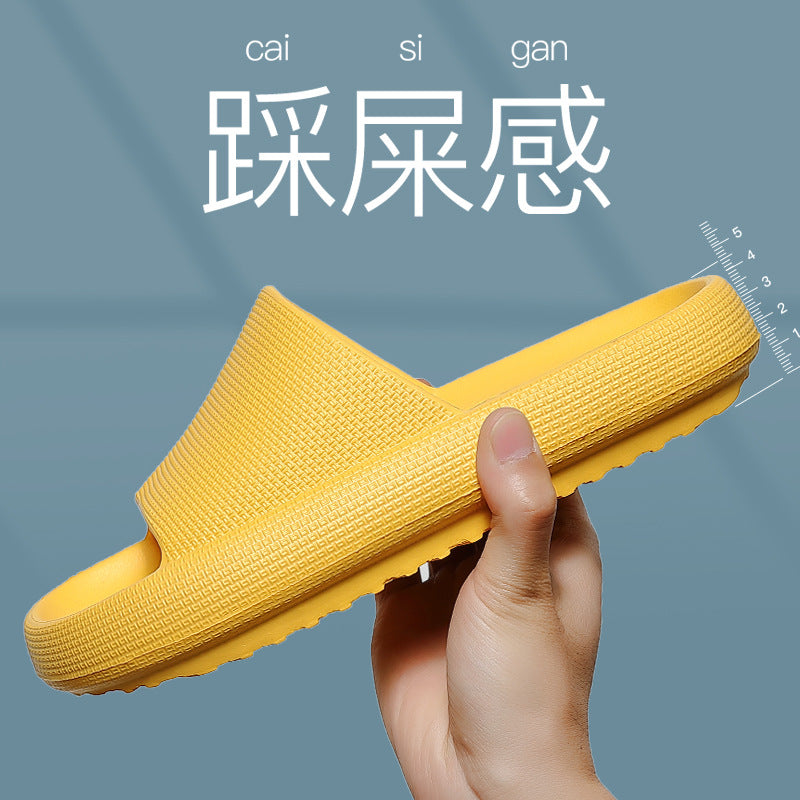 Tykke Flip Flop med Myk Såle Yellow 38-39