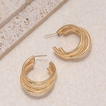 Retro Geometriske Øredobber for Dame 21#WH0078-2