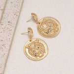 Retro Geometriske Øredobber for Dame 4#WHWH1996