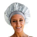 Bredbremmet Elastisk Nattlue for Dame Silver