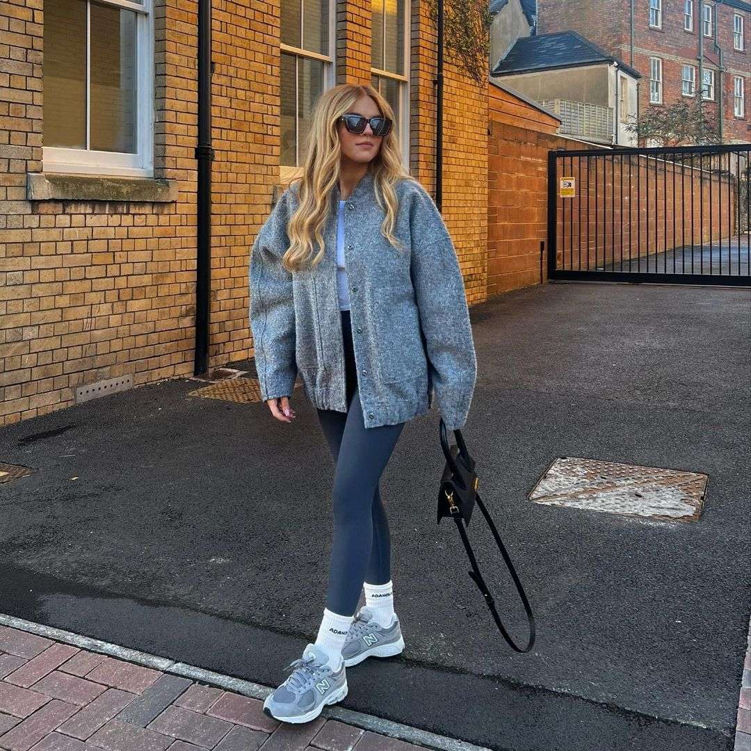 Bomberjakke for damer – Allsidig, casual med ståkrage og skjulte knapper Blue