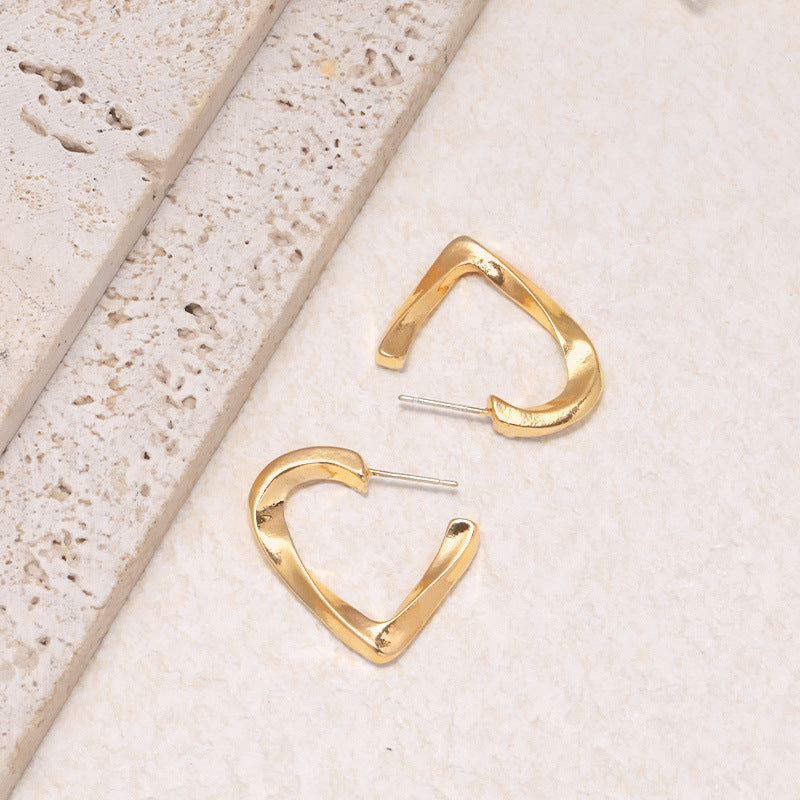 Retro Geometriske Øredobber for Dame 23#WH0001