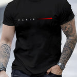 Paris T-skjorte Herre A0371 Paris - Black