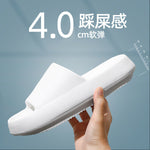 Tykke Flip Flop med Myk Såle White 40-41