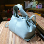 Crossbody veske dame i fransk stil Light green trumpet