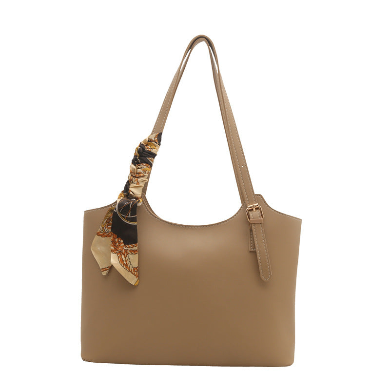 Stor Tote Bag Dame - Skulderveske med God Kapasitet Khaki