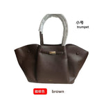Premium Tote Bag Dame - Stor Håndveske i Ekte Skinn Coffee color (flat) small size