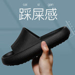 Tykke Flip Flop med Myk Såle Black 42-43