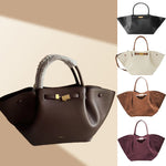 Premium Tote Bag Dame - Stor Håndveske i Ekte Skinn