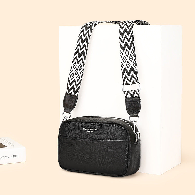 Liten Crossbody Veske Dame Ekte Skinn