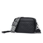 Quiltet Crossbody Veske Dame Ekte Skinn | 3 Farger svart 469kr