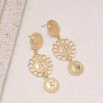 Retro Geometriske Øredobber for Dame 2#WH1993