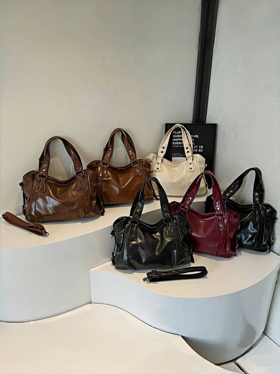 Cross-Border Women's Bag Wholesale European And American Retro Casual High-End Shoulder Tote Bag Fashionable Versatile Commuter Crossbody Bag