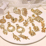 Retro Geometriske Øredobber for Dame