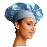 Bredbremmet Elastisk Nattlue for Dame Light blue