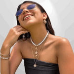 Ocean Style Halskjede – Lag-på-lag Design med Sjøstjerne, Skjell og Perler for Kvinner