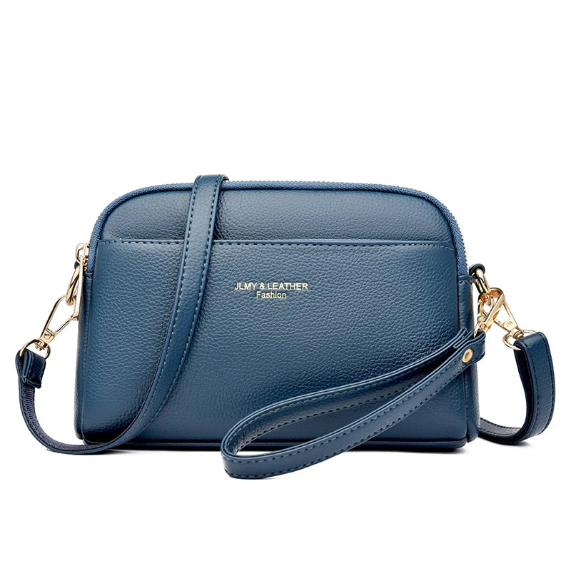 Skulderveske Dame Motorsykkel-Stil blue