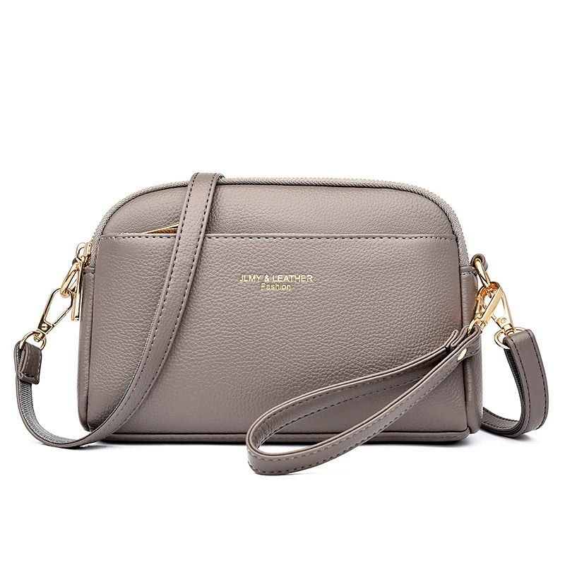 Skulderveske Dame Motorsykkel-Stil grey