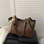 Tote Bag Dame Stor Kapasitet Dark Brown one size